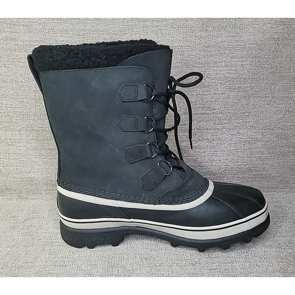 SOREL Men's 12 Caribou Waterproof Boot NM1000-016 Black Waterproof Winter Snow - Picture 5 of 12